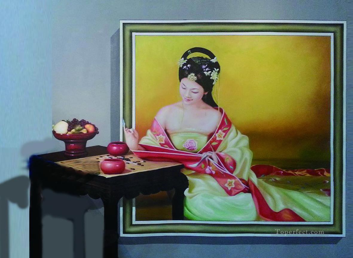 Chinese maiden 3D Oil Paintings